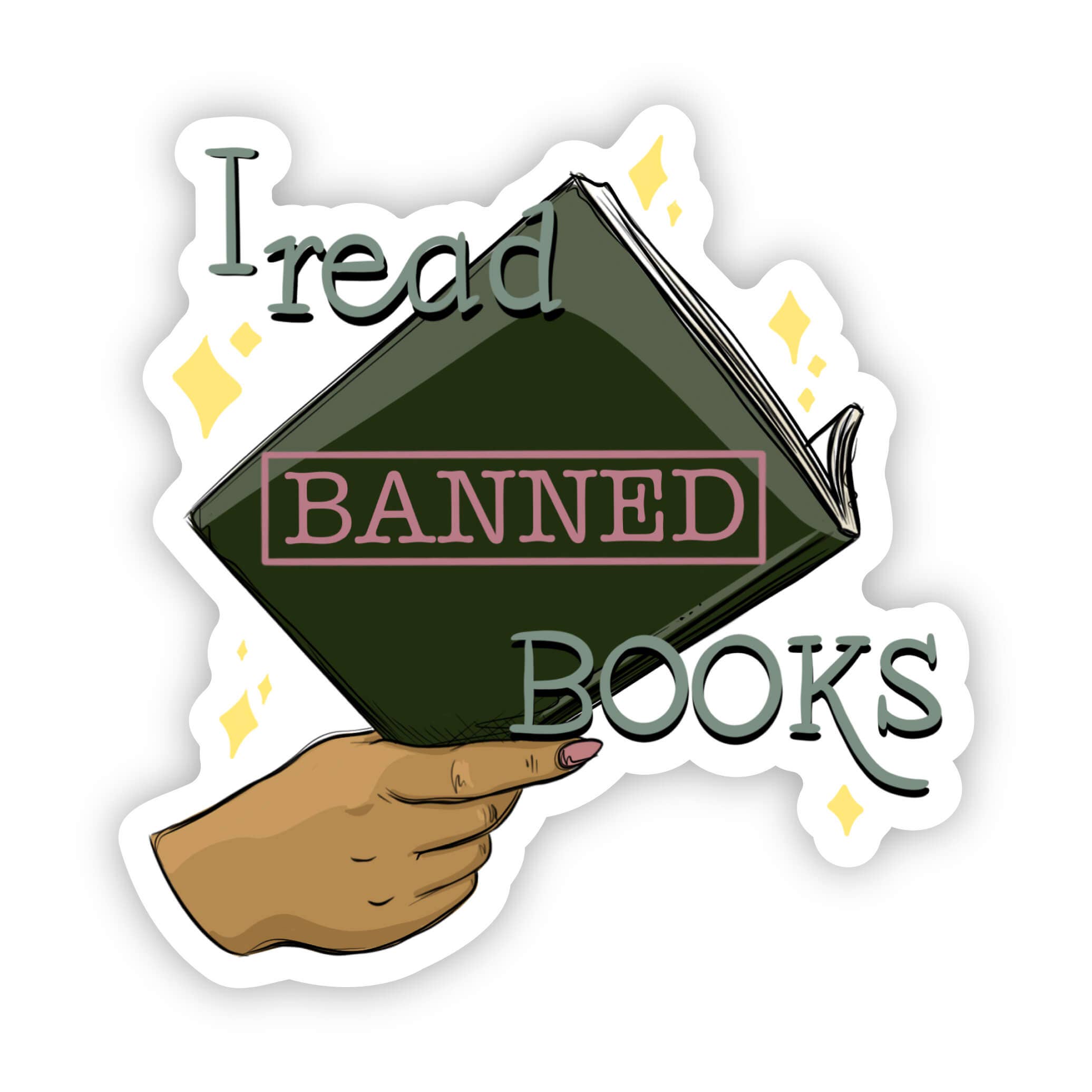 Big Moods - I Read Banned Books Sticker