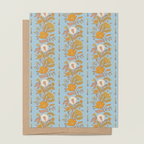 re:mused studio - Dandelion Poppy Rows A2 Greeting Card