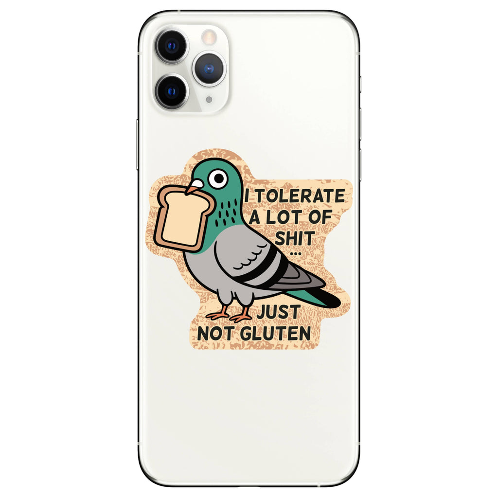 Juju and Moxie - Tolerate a lot of Shit but Gluten High Quality Vinyl Sticker