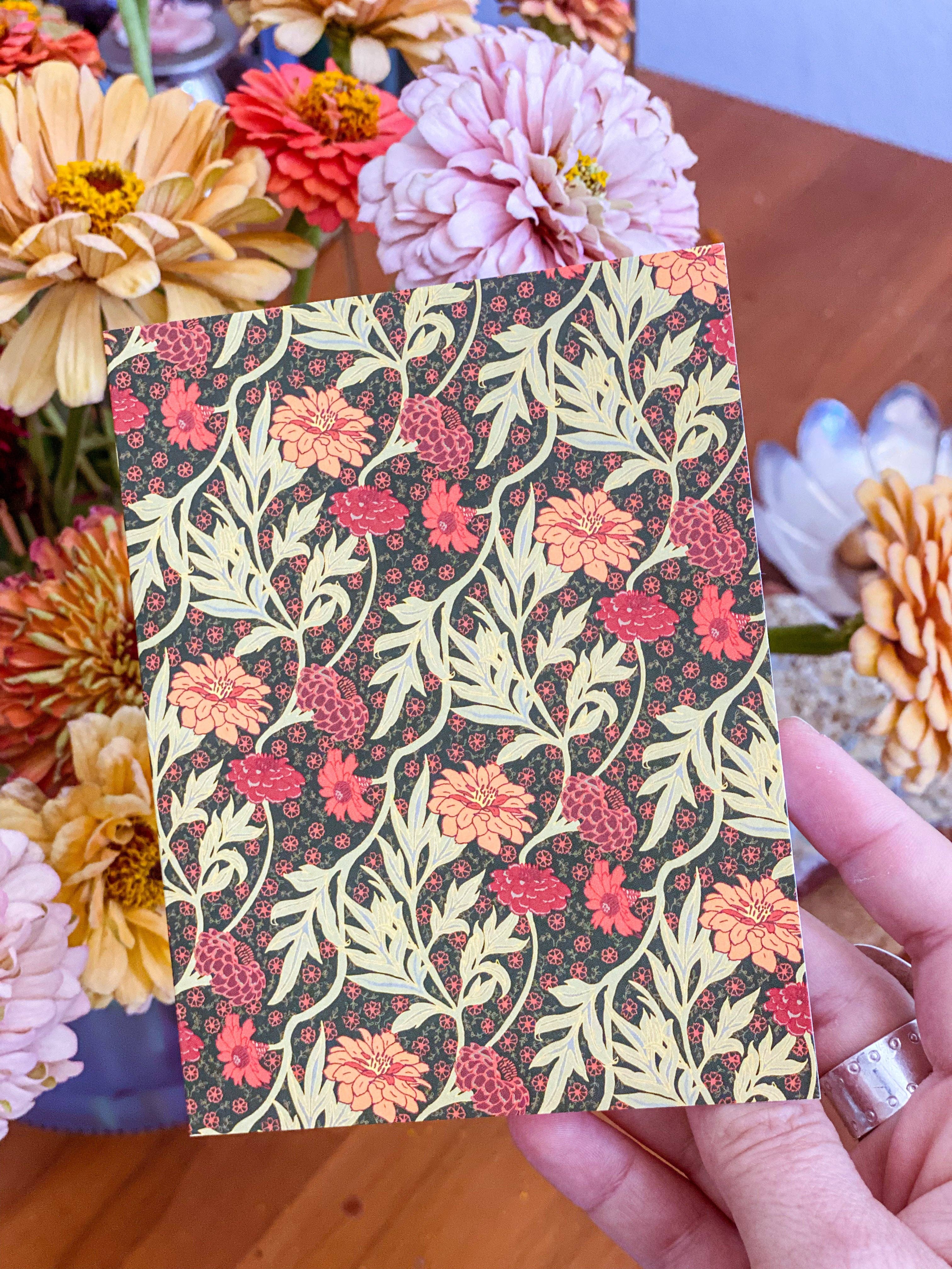 re:mused studio - Zinnia A2 Greeting Card