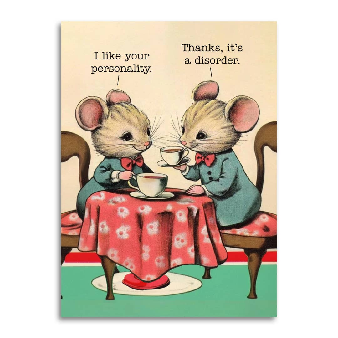 Bad Betty Greeting Co. - I Like Your Personality - Funny Mental Health Greeting Card
