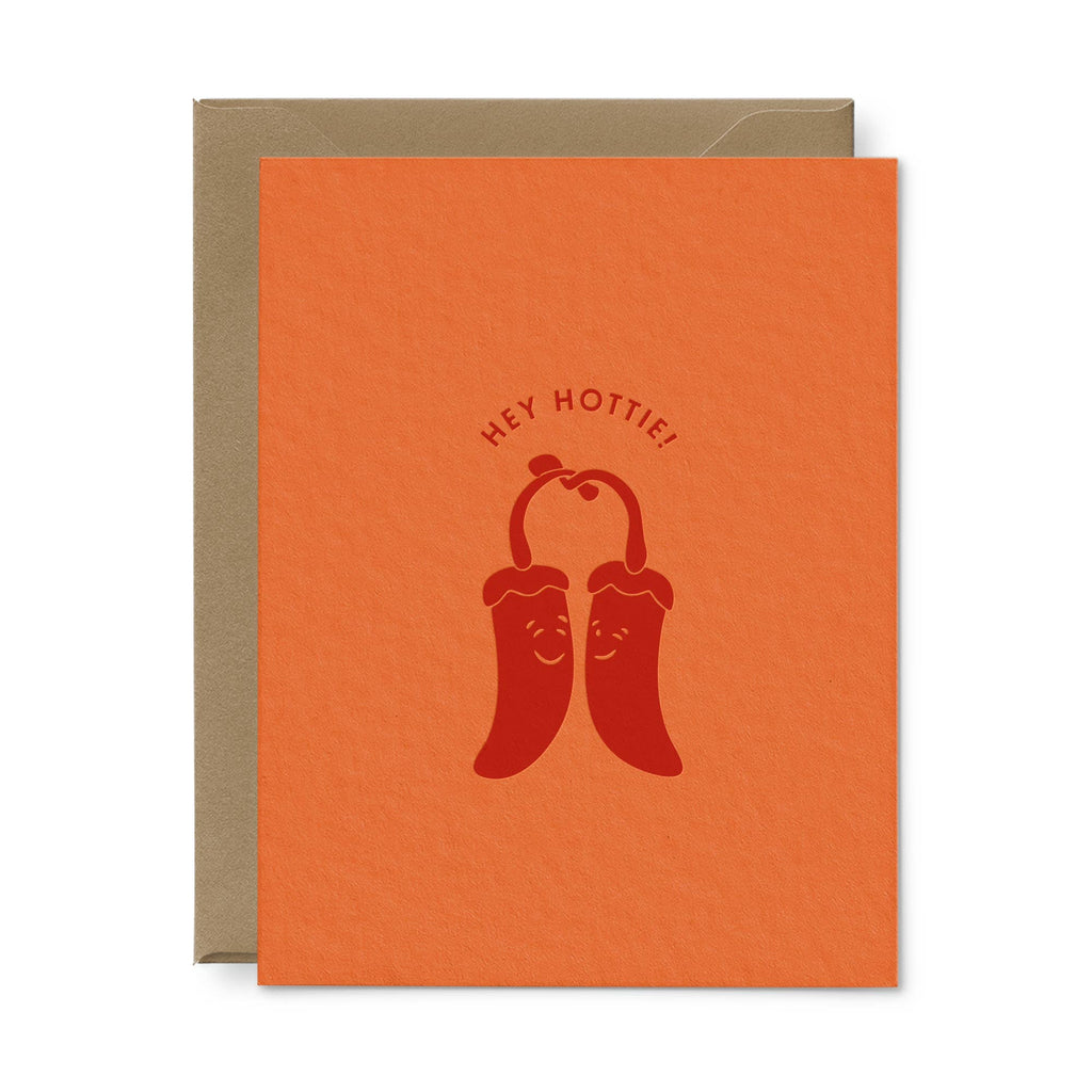 Ruff House Print Shop - Hey Hottie Pepper Love Greeting Card