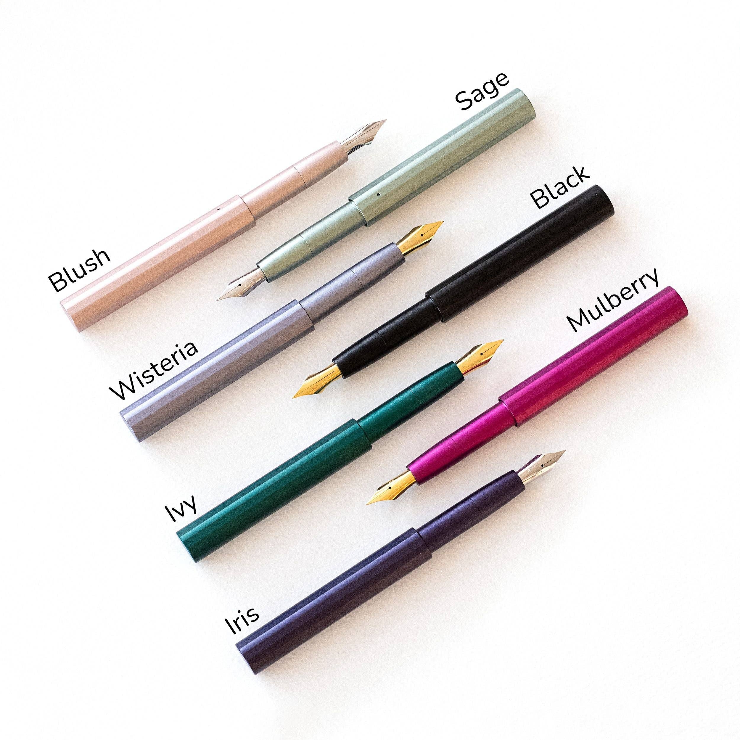 Tom's Studio - The Studio Pocket Fountain Pen 2.0: Iris / Architect (+£5)