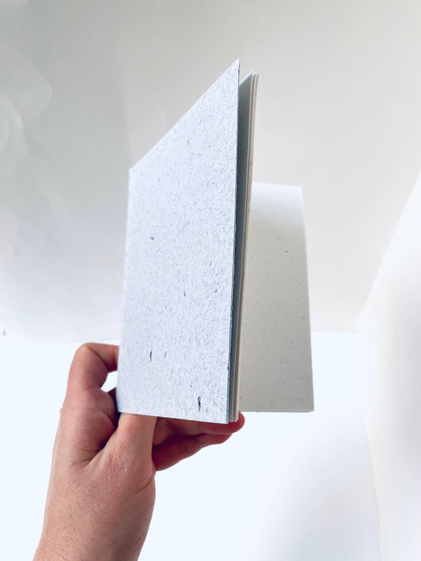 Atelier By Cat - Mini Recycled Denim Confetti Notebook Eco-Friendly Paper: Blank
