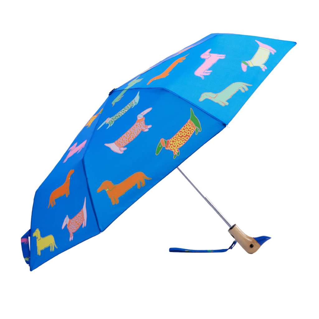 Original Duckhead - Dogs in Blue Dachshund Eco-friendly Duckhead Umbrella