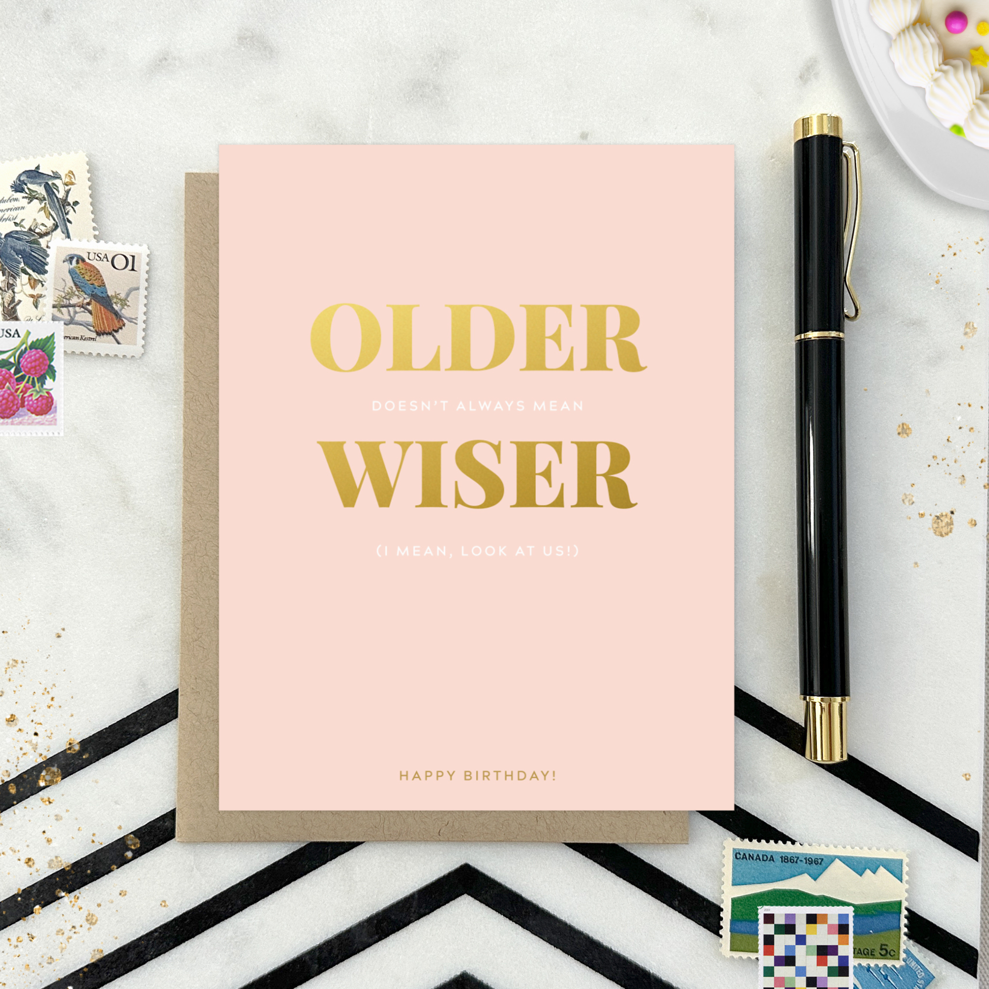 Barone and Co. - Older Wiser Birthday Card
