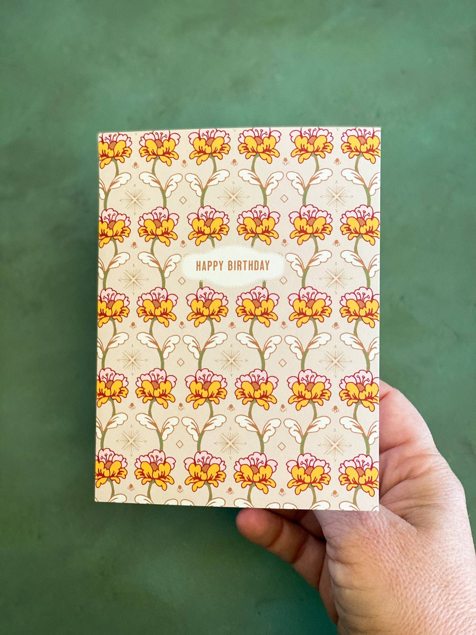 re:mused studio - Rosie Sprig Birthday A2 Greeting Card