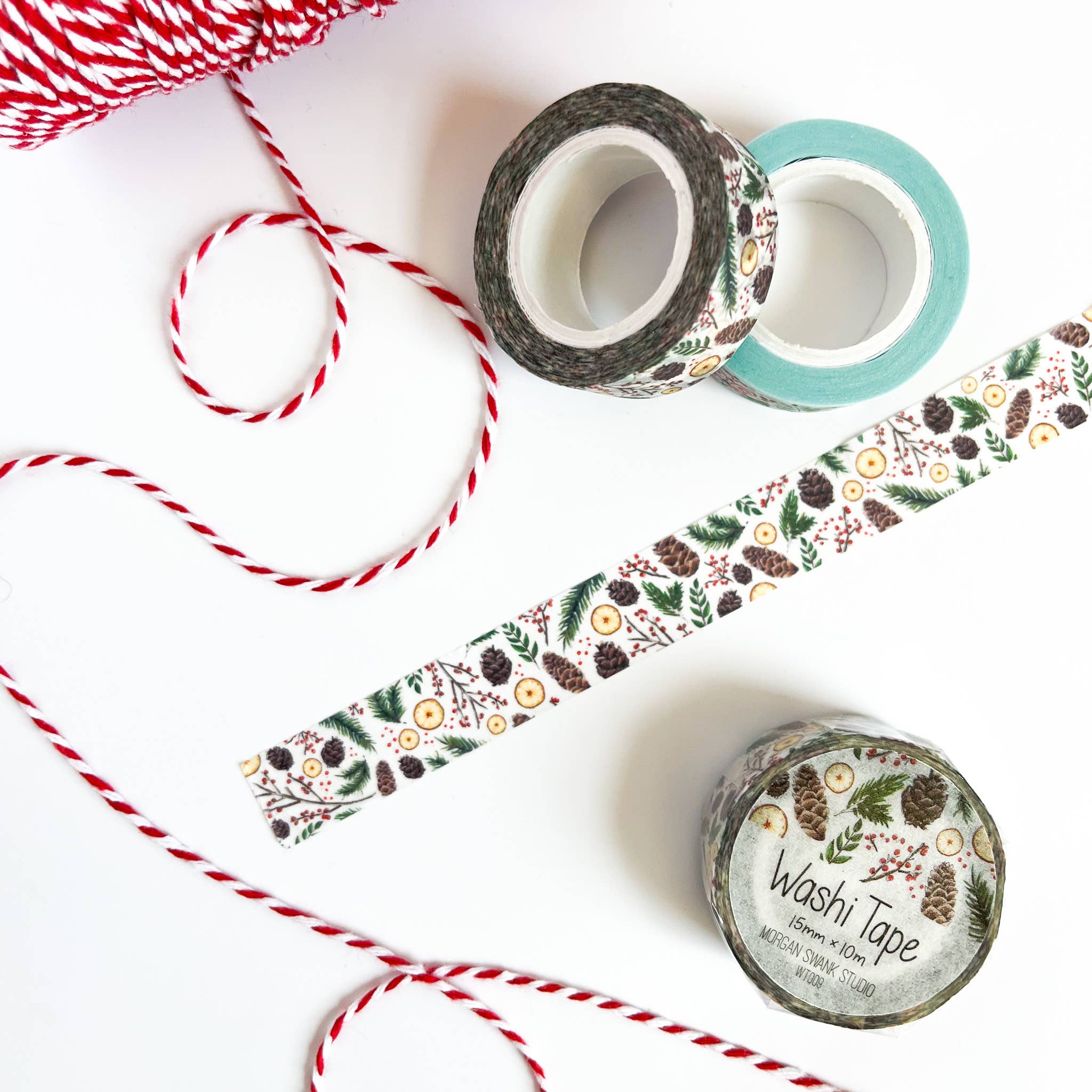 Morgan Swank Studio - Holiday Greenery Christmas Washi Tape