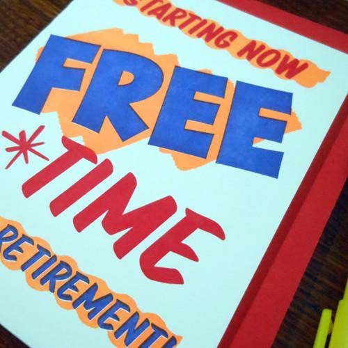 a. favorite design - Grocery Retirement Sign