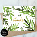 Abigail Jayne Design - Leaf Thanks Greeting Card - Box Set of 6 | Thank You