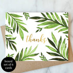 Abigail Jayne Design - Leaf Thanks Greeting Card - Box Set of 6 | Thank You