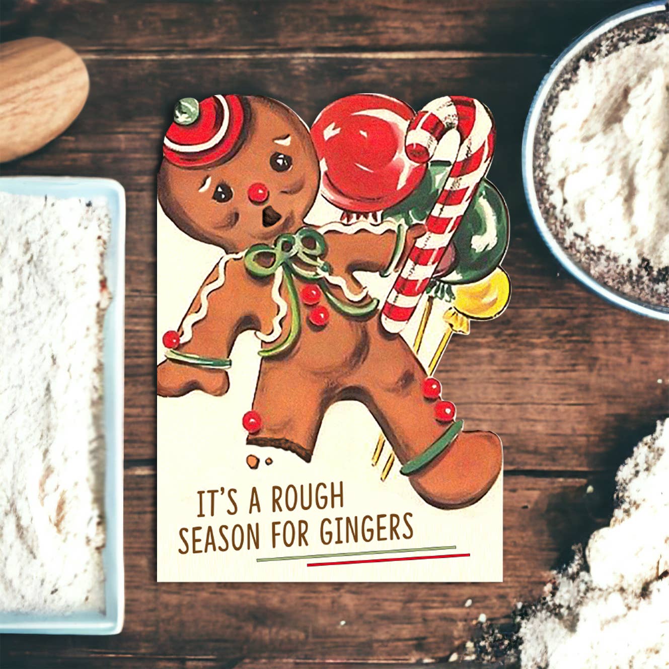 Bad Betty Greeting Co. - It’s a Rough Season for Gingers - Funny Christmas Card