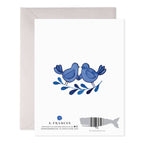 E. Frances Paper - Blue Birds Anniversary Greeting Card