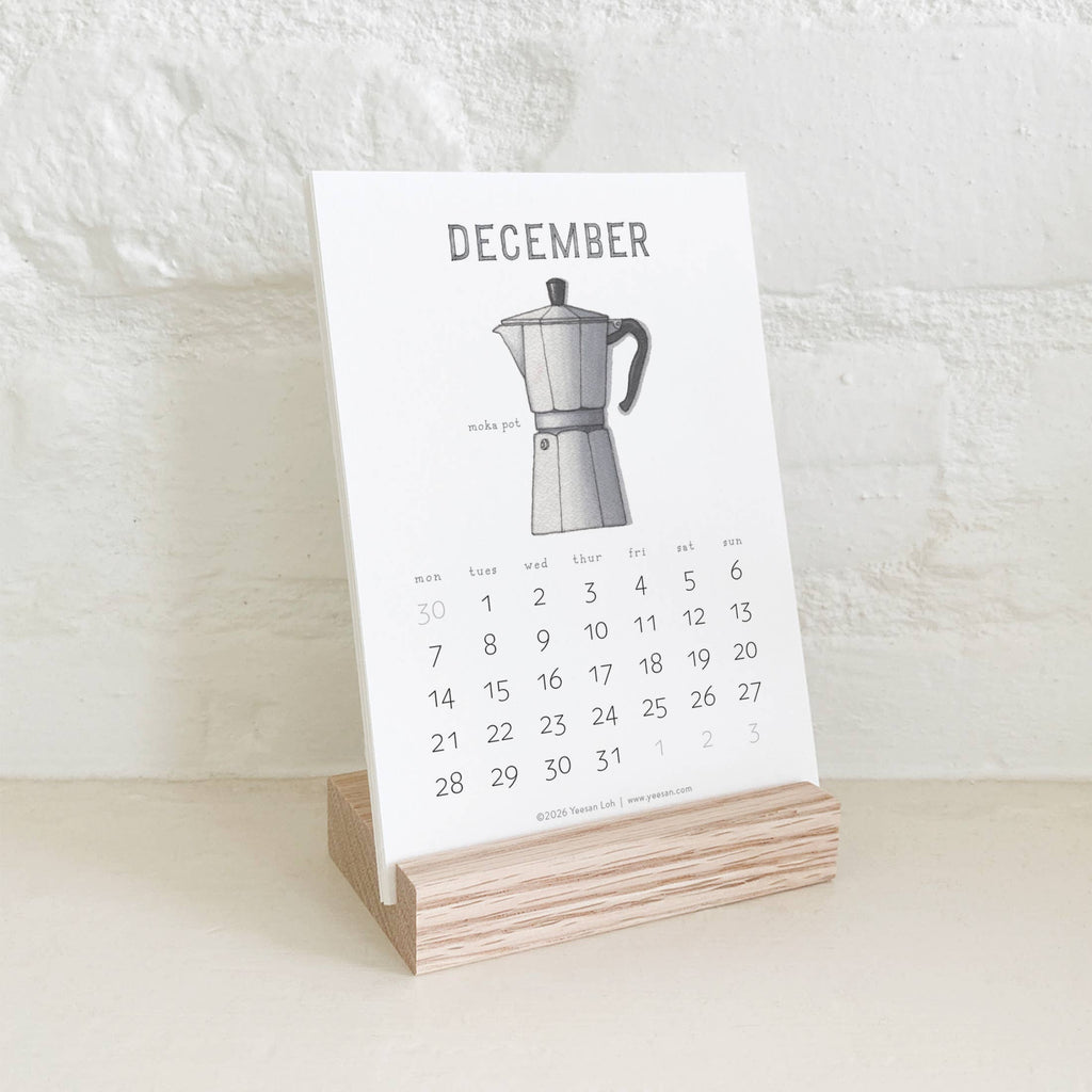 Yeesan Loh - 2026 Calendars: Coffee Brewing: MON-SUN,  Standard, Classic