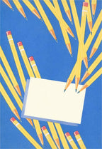 Found Image Press - Postcard BR-126 Pencils and Card