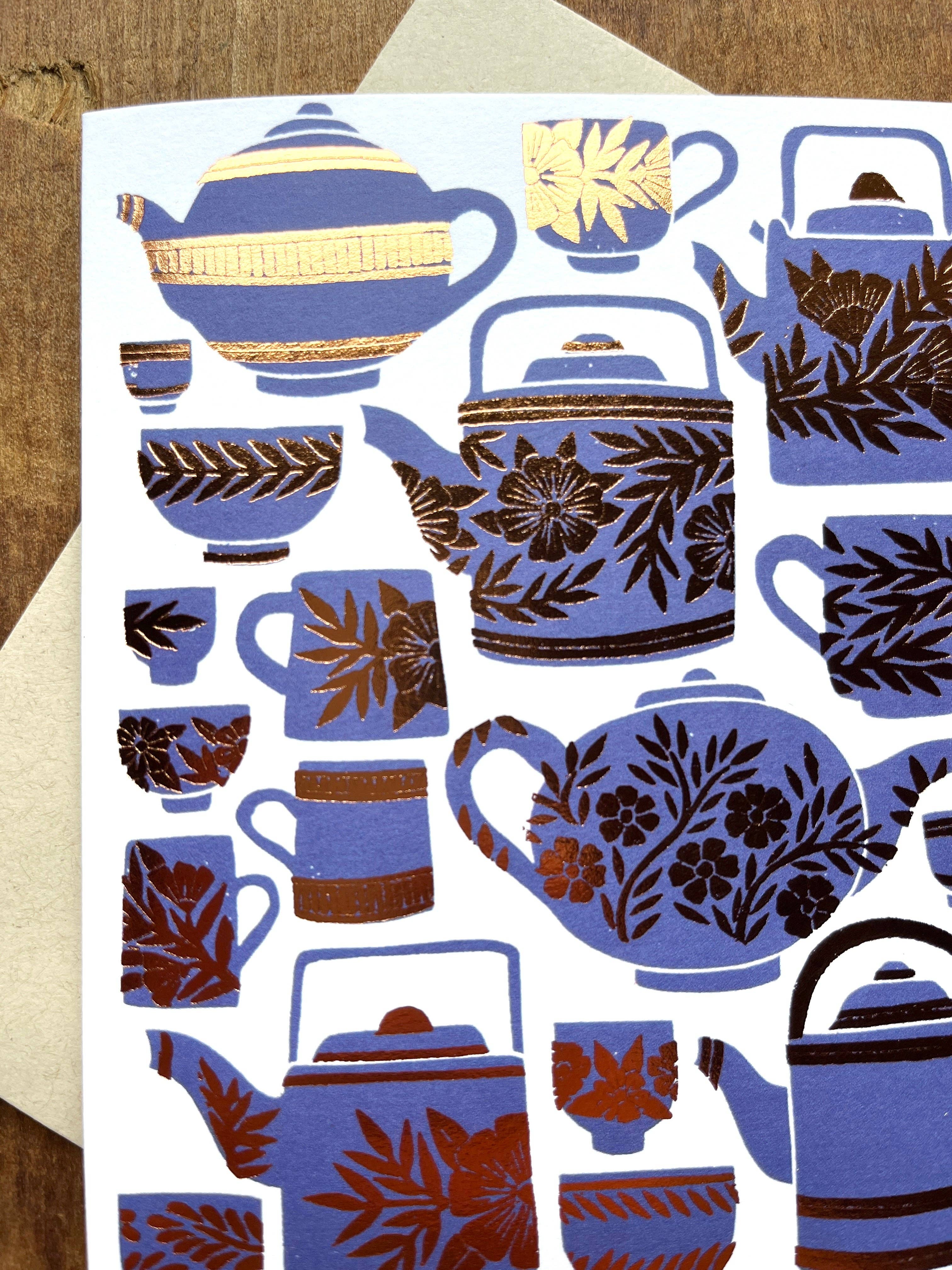 Katharine Watson - Tea Set Greeting Card