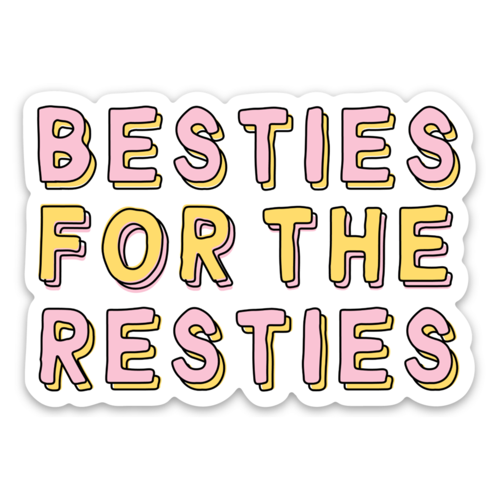 Five Dot Post - Besties for the Resties –Cute Valentine’s Gift Vinyl Sticker