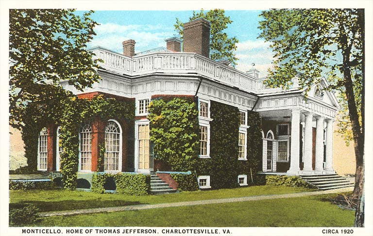 Found Image Press - Sticker VA-175 Monticello, Charlottesville