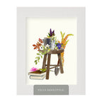 Felix Doolittle - Gardener's Chair - Flower Garden Greeting Card