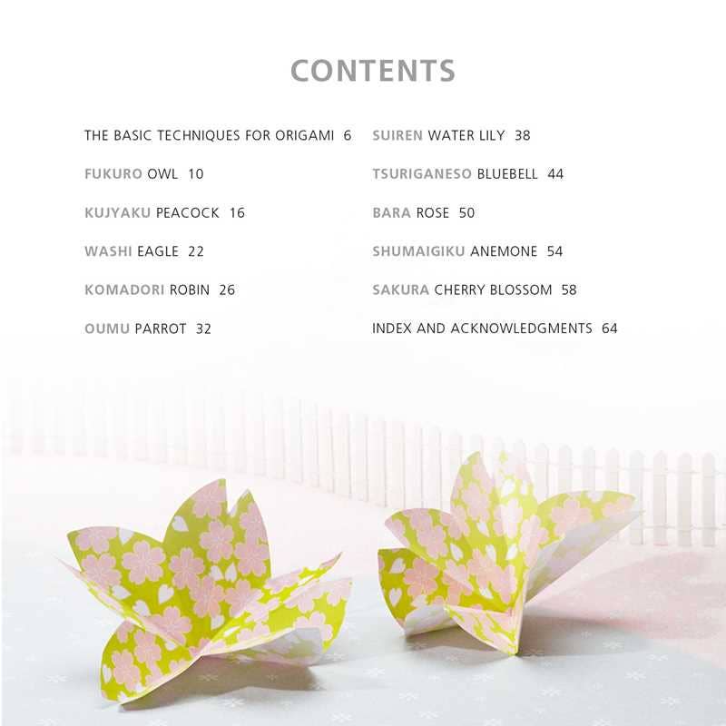 Simon & Schuster - Origami Flowers and Birds by Mari Ono: Paperback; 64 pages / English