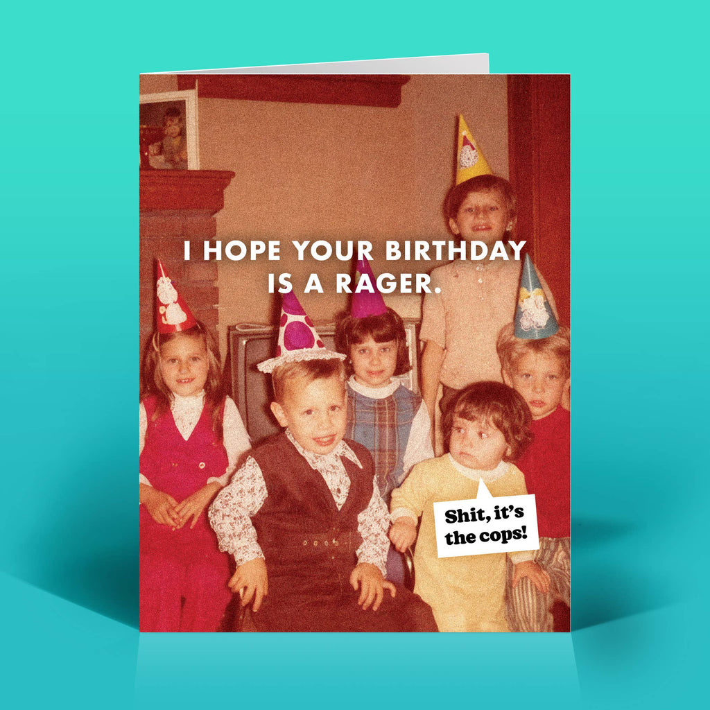 The Raccoon Society - Rager Birthday Card