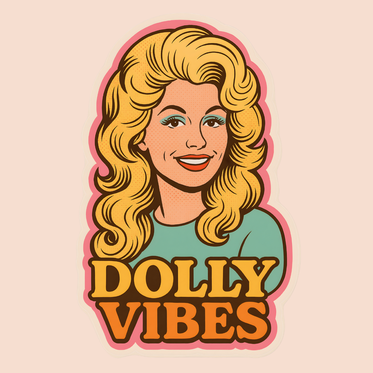 inviting affairs paperie - Dolly Vibes Sticker (Dolly Parton)