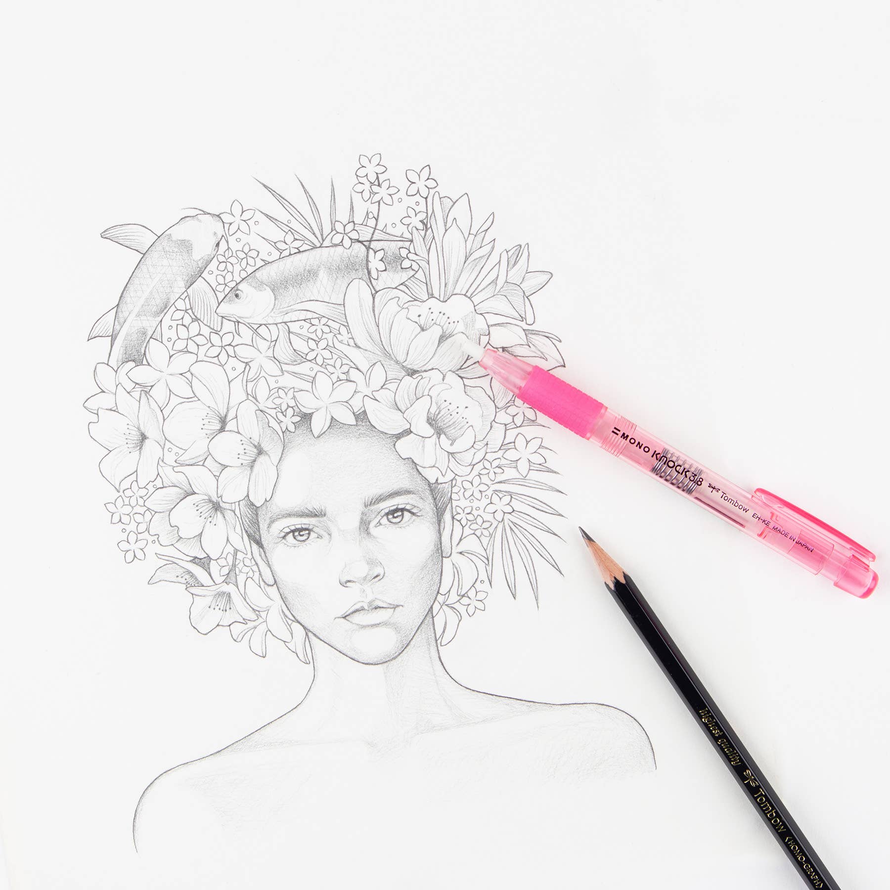 Tombow - MONO Knock Eraser - Pink