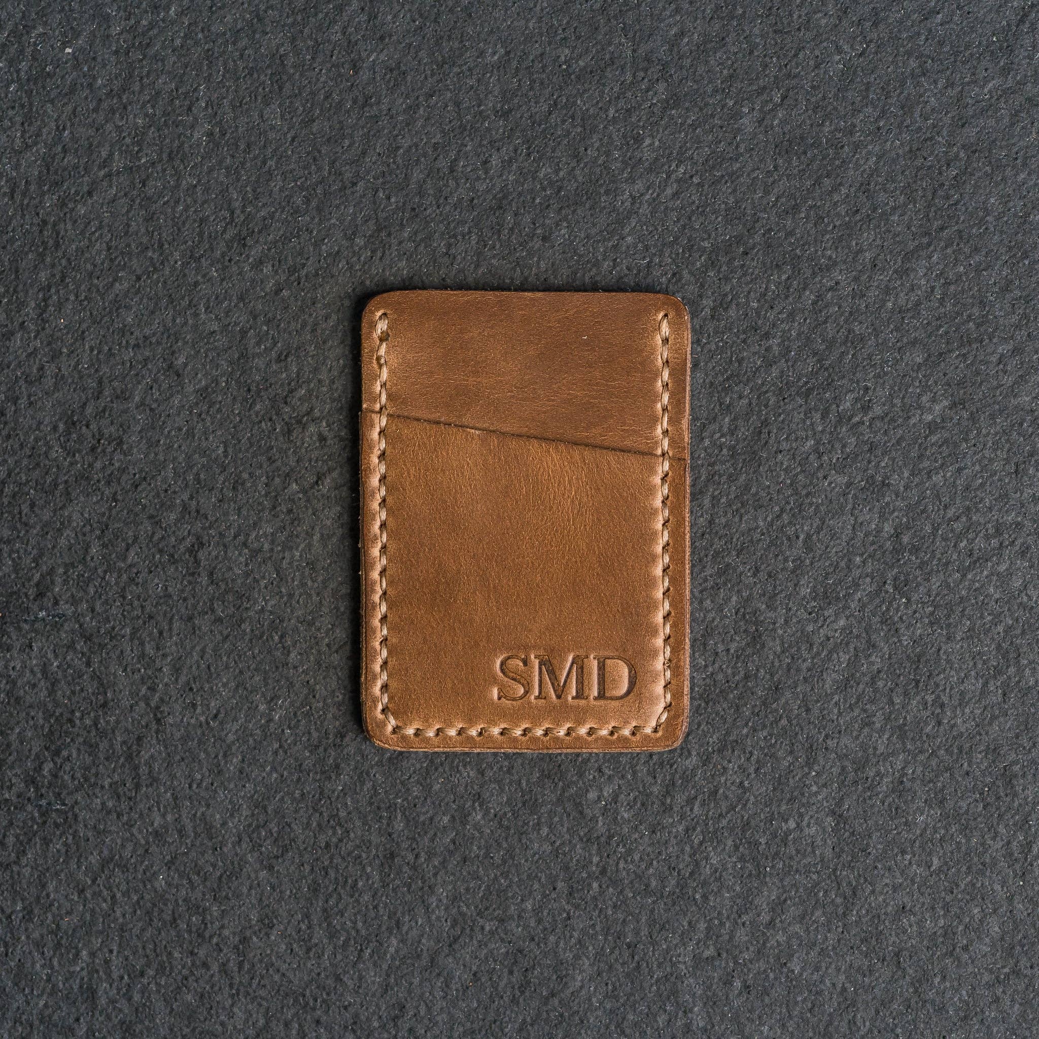 Ox & Pine - Two Pocket Wallet - Handmade Leather Wallet: Espresso