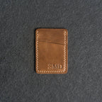 Ox & Pine - Two Pocket Wallet - Handmade Leather Wallet: Black