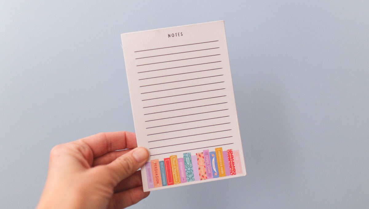 Pippi Post, Jane Austen Books 4x6 Notepad