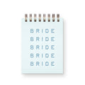 Ruff House Print Shop - Bride Mini Jotter Notebook