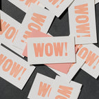 Etc. Letterpress - WOW! Mini Card