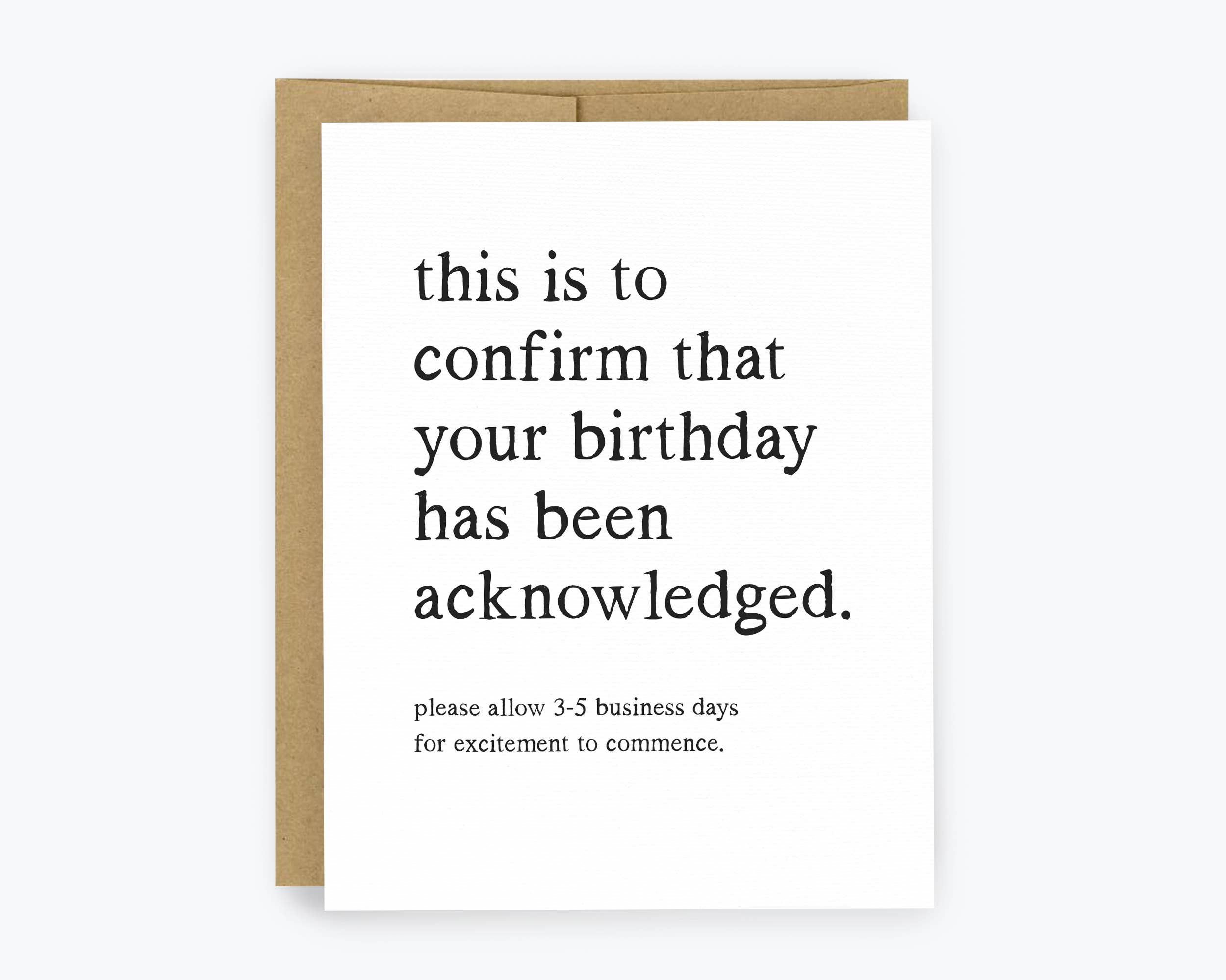 Kreate Paper Co. - Funny Birthday Cards, Dry Humor – No Big Deal Birthday