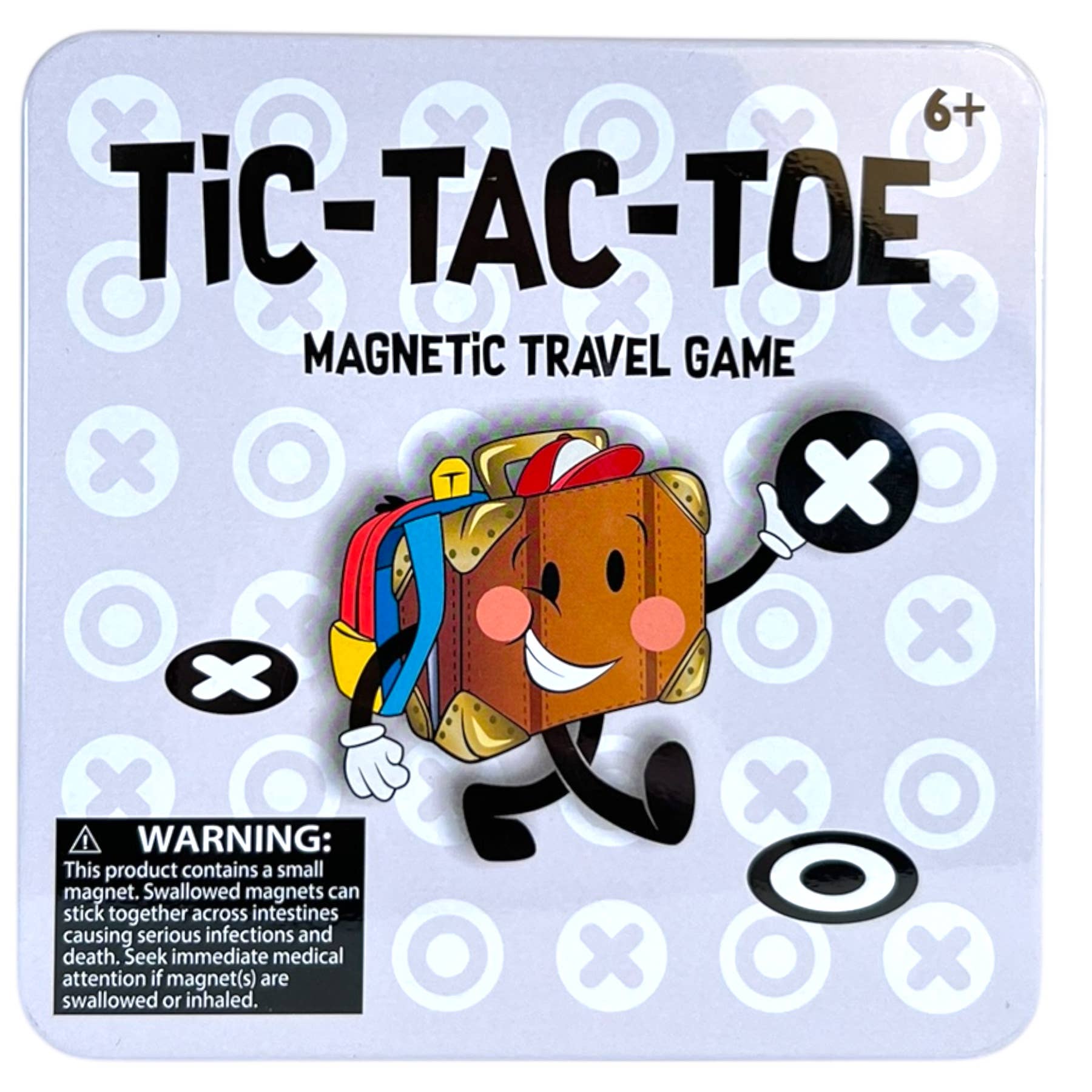 Toysmith - On the Way Games Goplay Magnetic Tic Tac Toe Travel Game