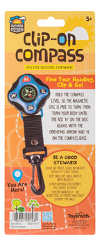 Toysmith - Outdoor Discovery Backyard Exploration Clip-On Compass