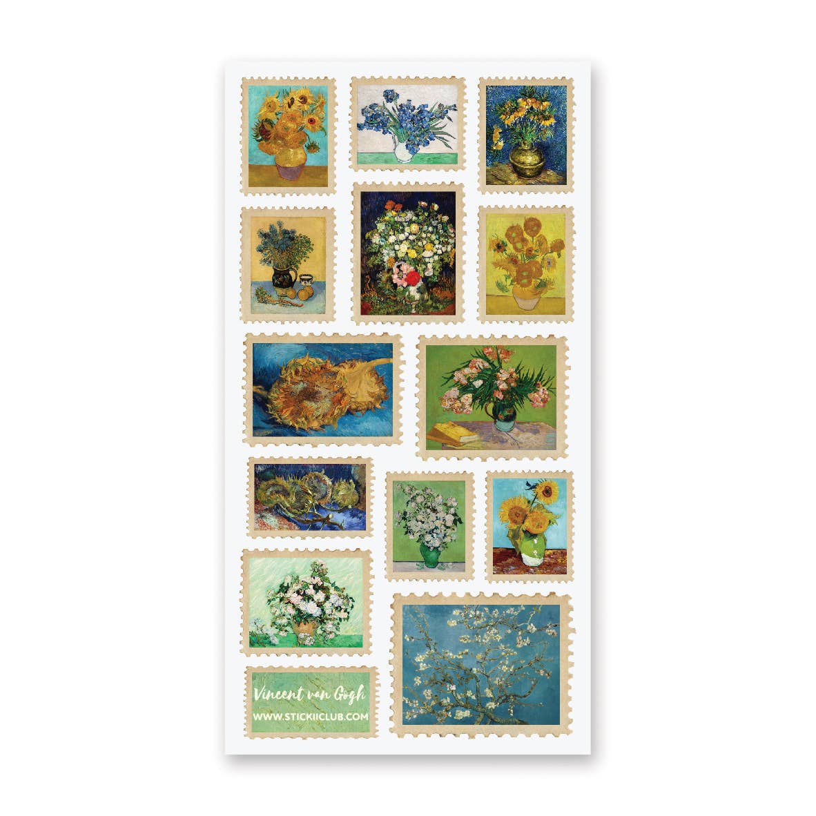 STICKII - Van Gogh's Flowers Sticker Sheet
