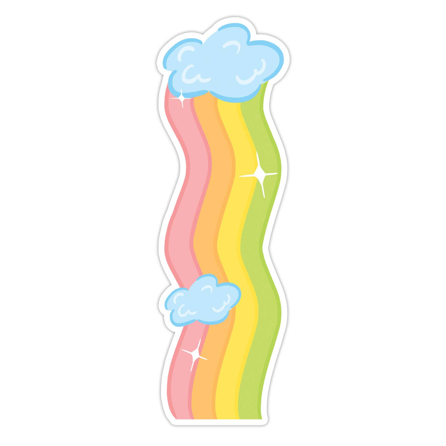 Bloomwolf Studio - Rainbow Die Cut Bookmark