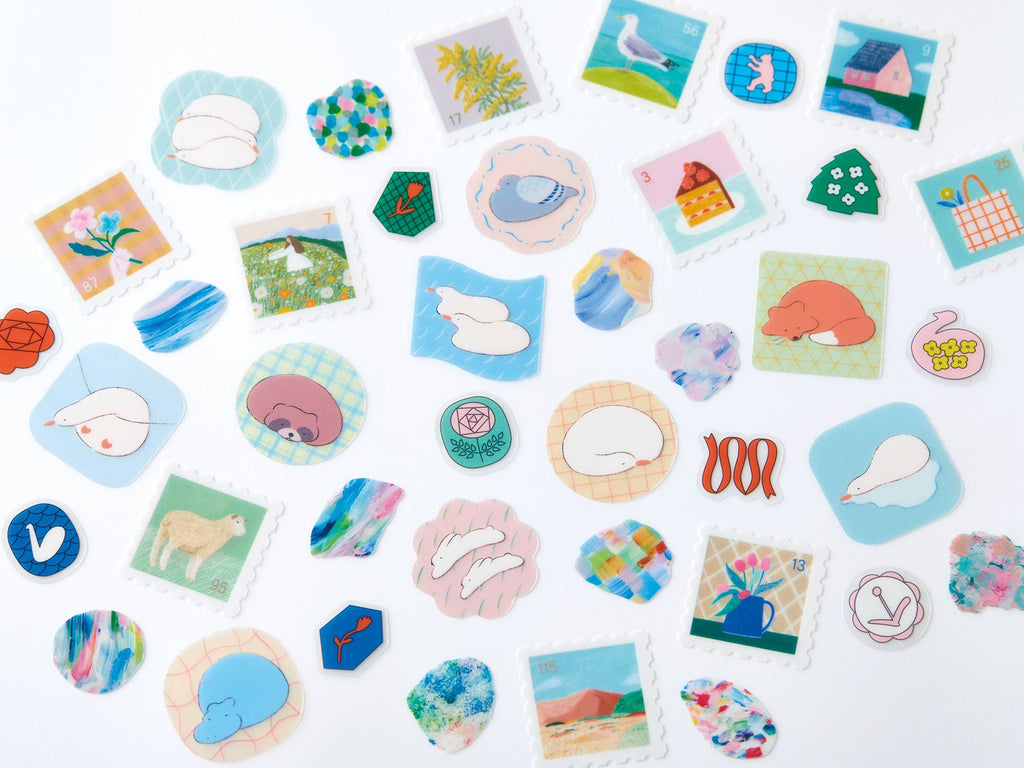HITOTOKI by KING JIM - SODA transparent Masking Tape Sticker type: Pin badge