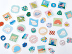 HITOTOKI by KING JIM - SODA transparent Masking Tape Sticker type: Pin badge