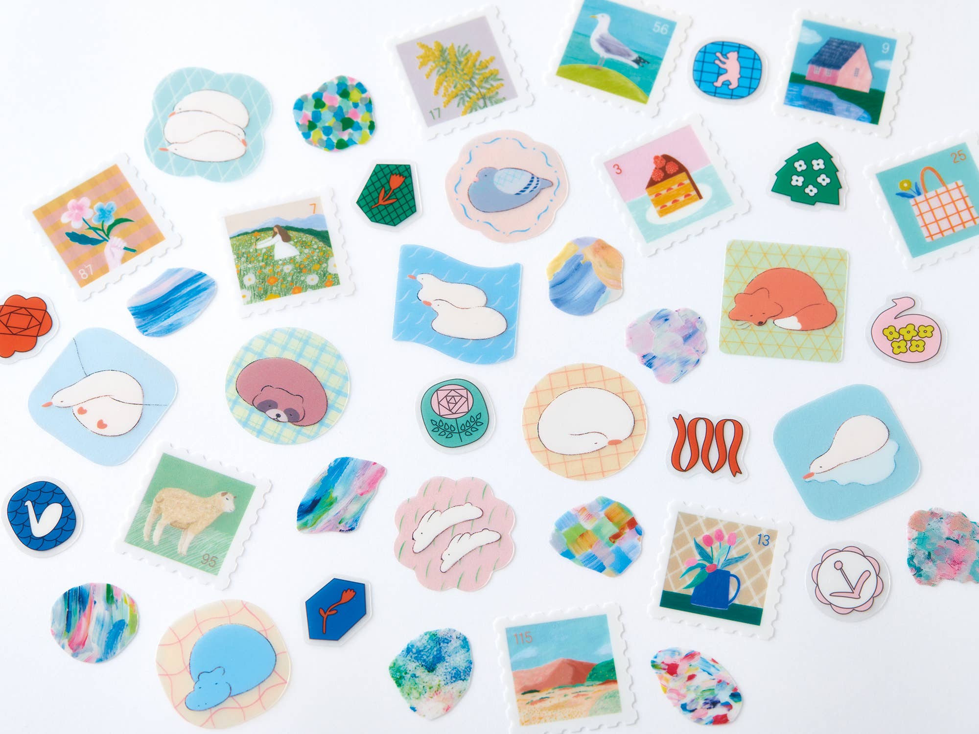 HITOTOKI by KING JIM - SODA transparent Masking Tape Sticker type: Pin badge