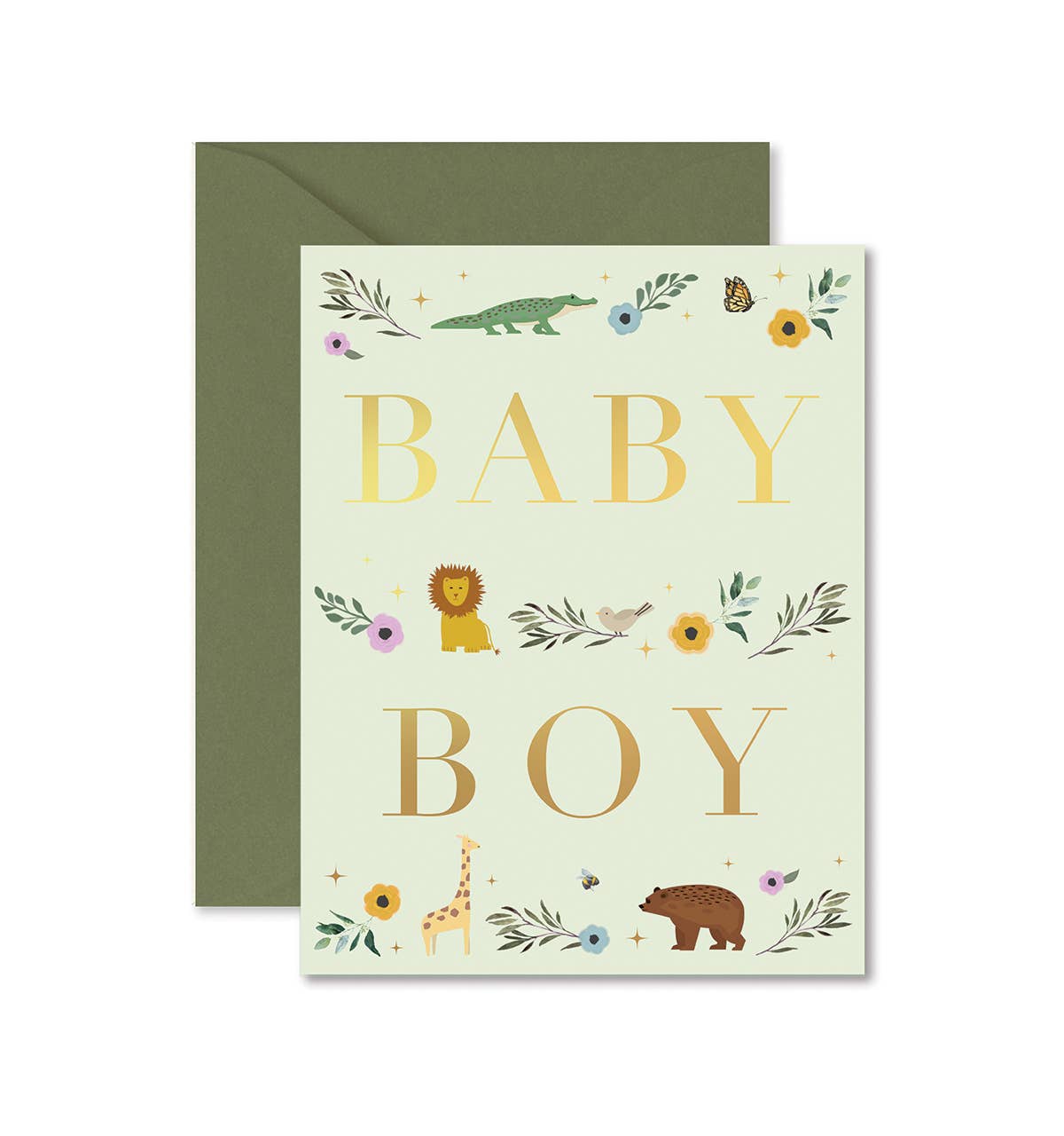 Ginger P. Designs - Baby Boy Storybook Greeting Card