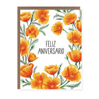 Morgan Swank Studio - Feliz Aniversario Flowers | Spanish Anniversary Card