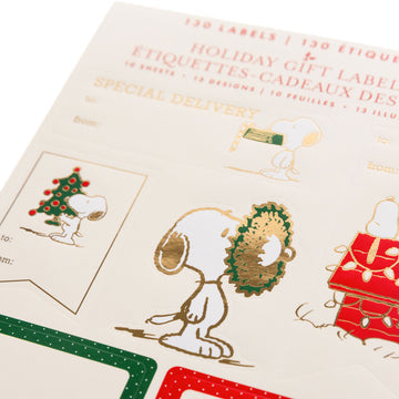 Graphique, Peanuts Holiday Gift Labels