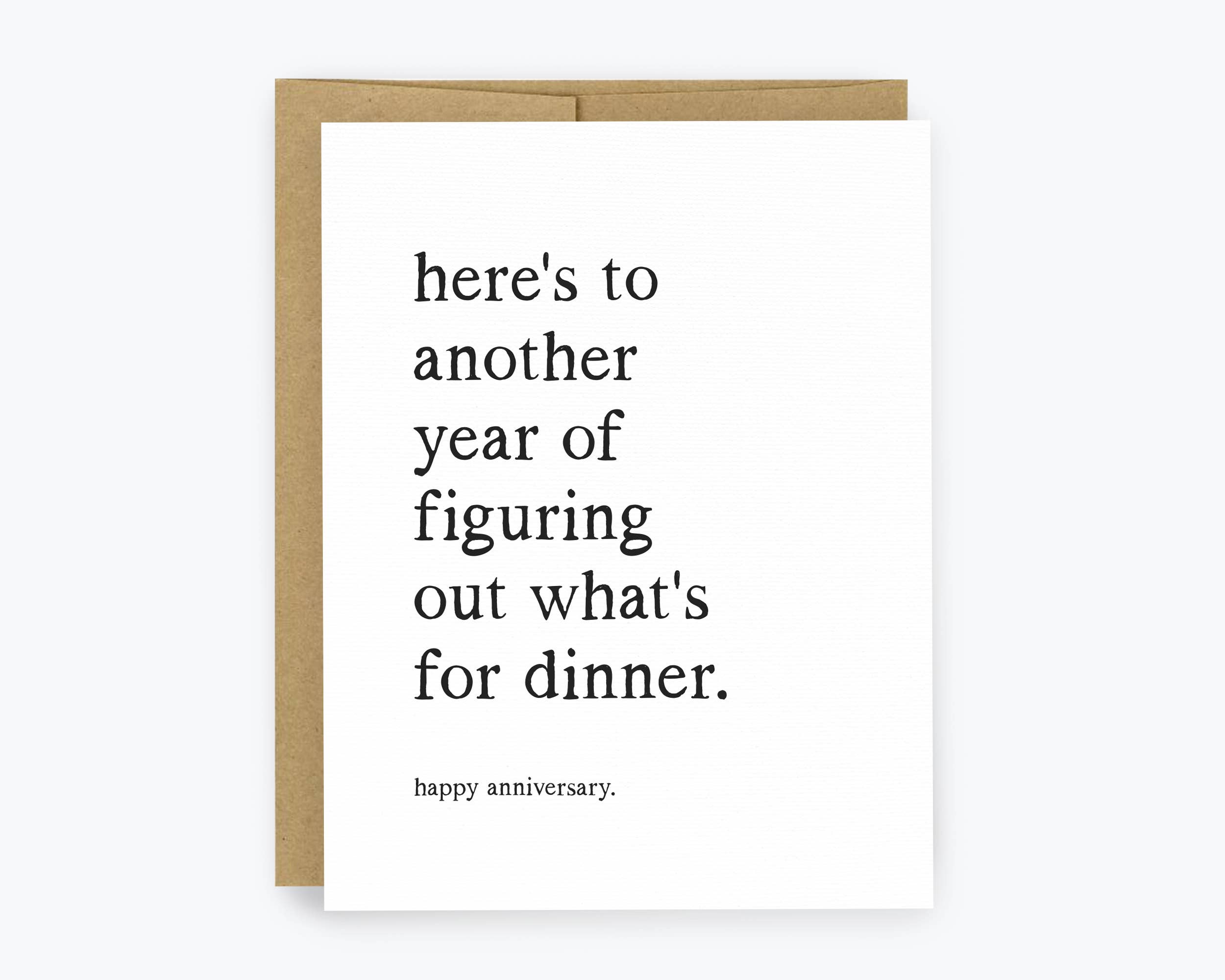 Kreate Paper Co. - Funny Anniversary Greeting Card, Relatable – Marriage Humor
