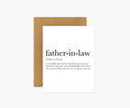 Footnotes - Father-in-Law Definition - Father's Day Card