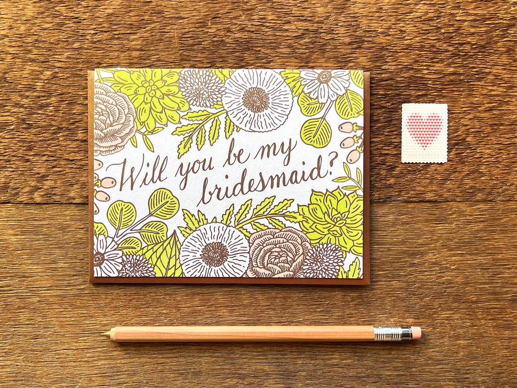 Noteworthy Paper & Press - Floral Bridesmaid Card