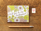 Noteworthy Paper & Press - Floral Bridesmaid Card