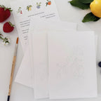 emily lex studio - Fruit paintable watercolor notecard set