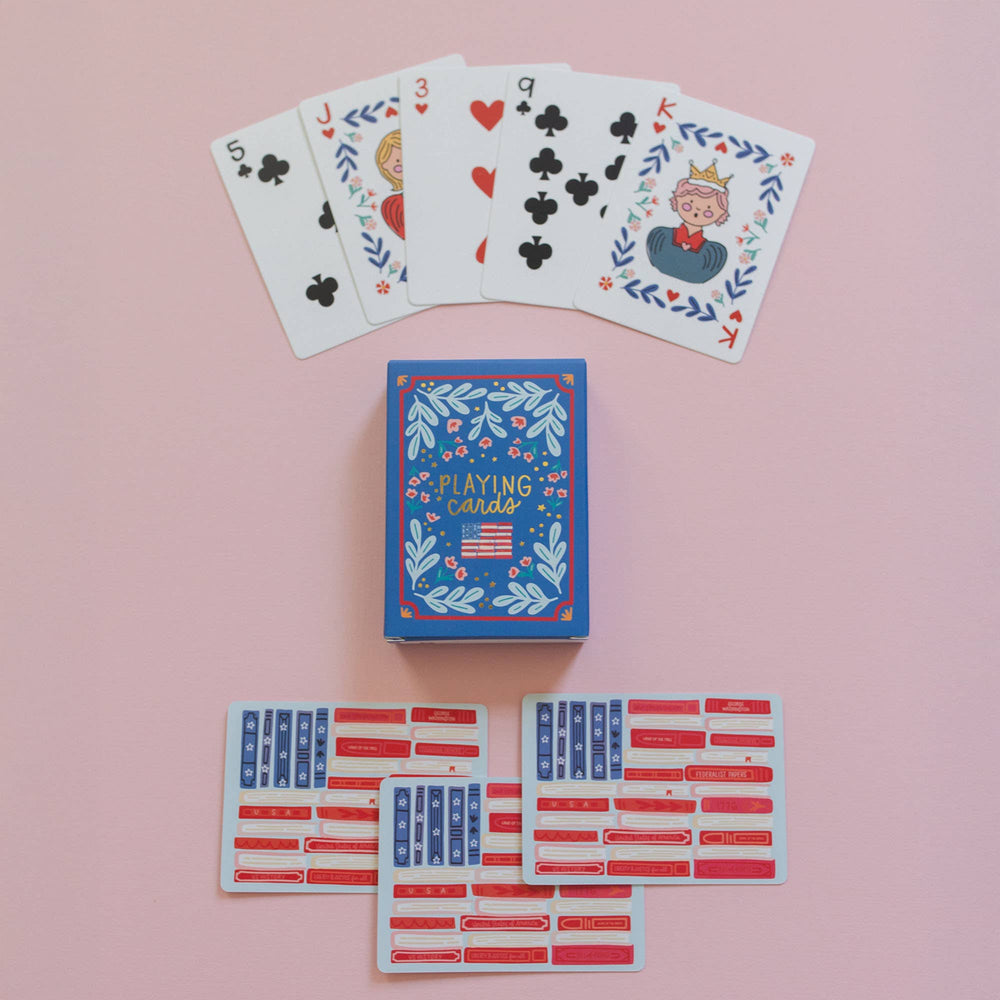 Pippi Post, American Flag Books Deck of Playing Cards
