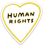 THE FOUND - Human Rights Heart Die Cut Sticker